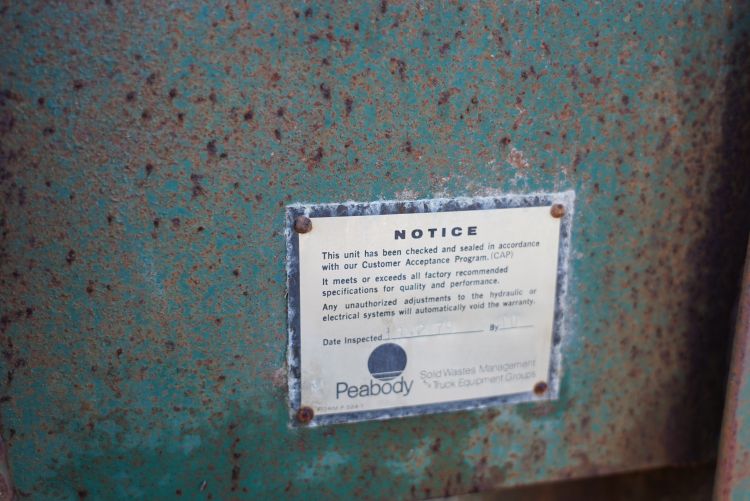 Used Peabody Transfer Station Compactor (Sold As Is) in Rollinsford New