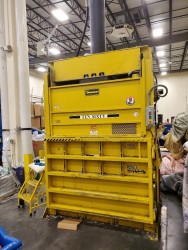Used Harmony Automatic Tensixty Vertical Baler & Conveyor