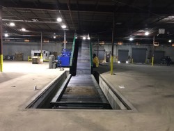 Reconditioned Harris Gorilla 200T-12/9-CD Two Ram Auto Tie Baler & Infeed Conveyor