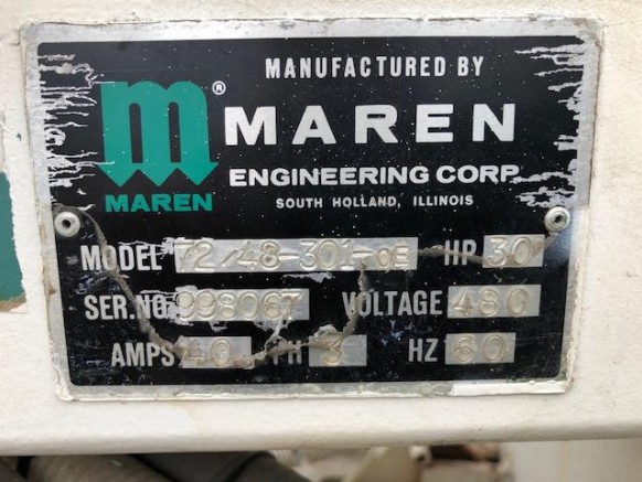 Used Maren Single Ram Manual Tie Open End Auto-Tie Horizontal Baler