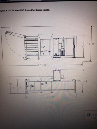 Käytetty Excel Manufacturing EX 62 Full Eject Closed End Manuaalinen tie-vaakatasalain