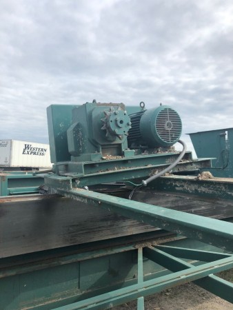 Gebrauchtes Mosley Gorilla Two Ram &amp; 72" breites Gummi-Kombinations-Ballenpressen-Einlaufförderband